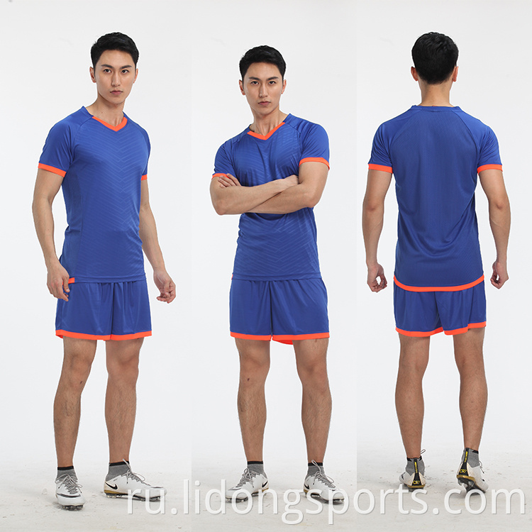 Втащаемая футбол с низким уровнем MOQ+Wear Custom Football Shirt Footber Set Set Jersey Custom Team Soccer Jersey на продажу